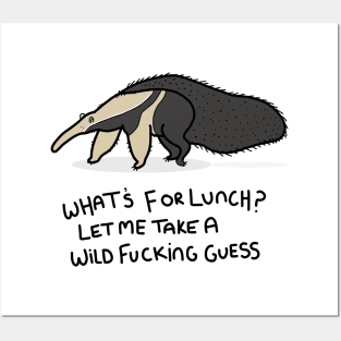 Grumpy Anteater Posters and Art